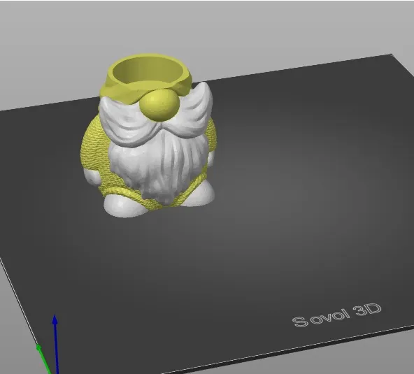 Gnome with hat. Multicolor. Supportless - Image 4