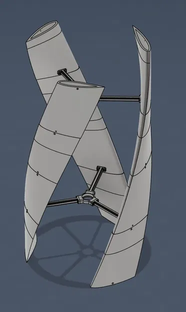 Tua-bin Gió Helical Darrieus Module Khổng Lồ - Image 1