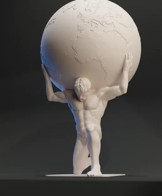 Đèn Atlas V2 - Tượng Thần Atlas Cõng Bầu Trời - Image 1