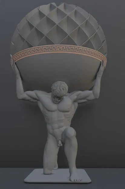 Đèn Atlas V2 - Tượng Thần Atlas Cõng Bầu Trời - Image 2