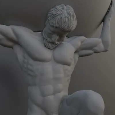 Đèn Atlas V2 - Tượng Thần Atlas Cõng Bầu Trời