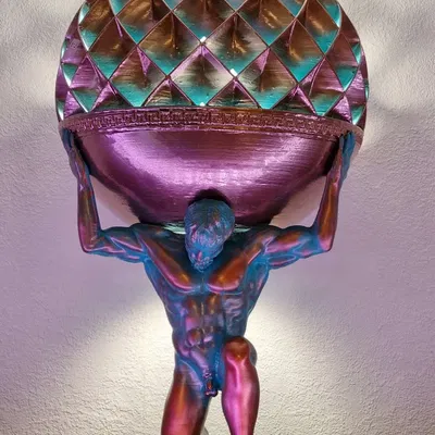 Đèn Atlas V2 - Tượng Thần Atlas Cõng Bầu Trời