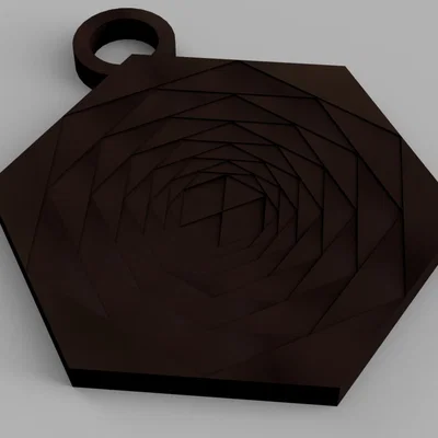 Mặt Dây Chuyền Hex_pendant Hình Lục Giác