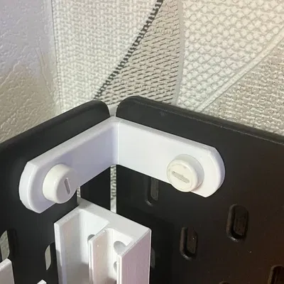 Bộ nối góc chữ L cho bảng treo IKEA Skadis