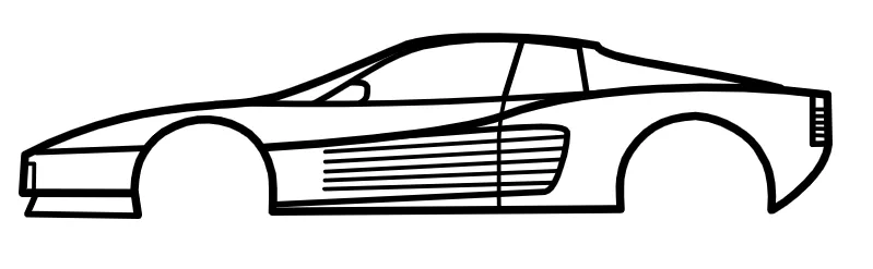 CarSilhouette - Ferrari Testarossa (1984) - Image 1