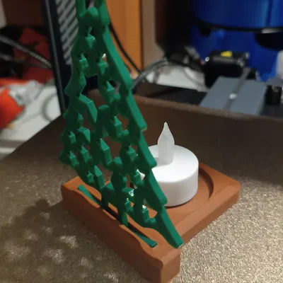 Chân Nến Giáng Sinh Hình Thiên Thần và Cây Thông