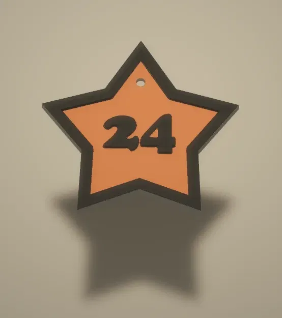 Những Ngôi Sao Cho Lịch Vạn Niên (Có Lỗ), Đánh Số Từ 1-24 - Image 3