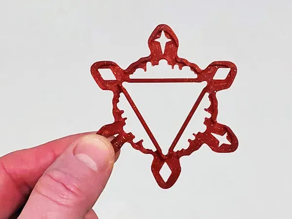 Trang trí Giáng sinh Hình Bông Tuyết Cho Thanh Toblerone - Image 5