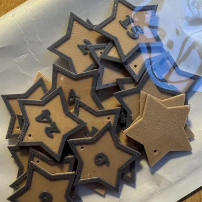 Những Ngôi Sao Cho Lịch Vạn Niên (Có Lỗ), Đánh Số Từ 1-24