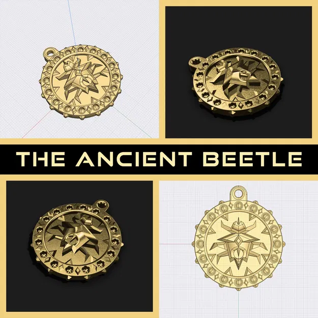 Mặt Dây Chuyền Bọ Cổ Đại | Con Bọ Của Phép Thuật - Image 1