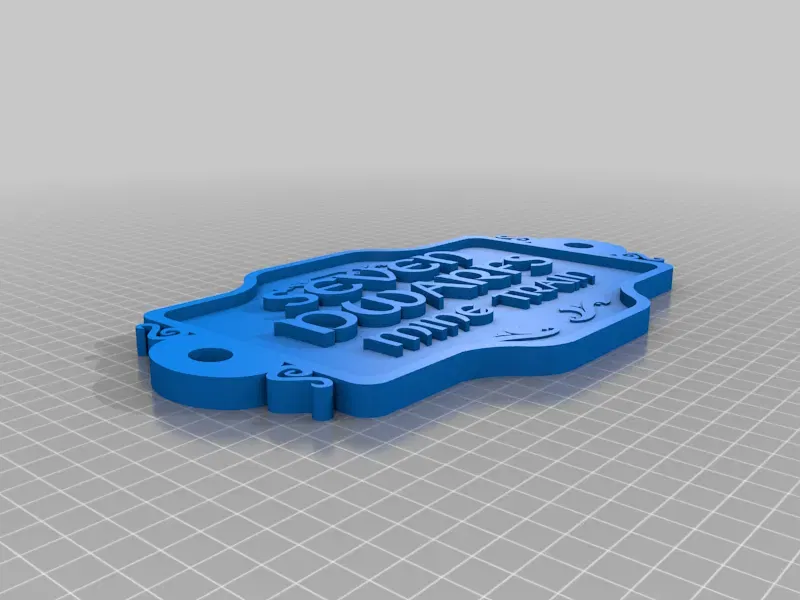 Bảng hiệu Tàu lượn Seven Dwarfs Mine Train - Image 1