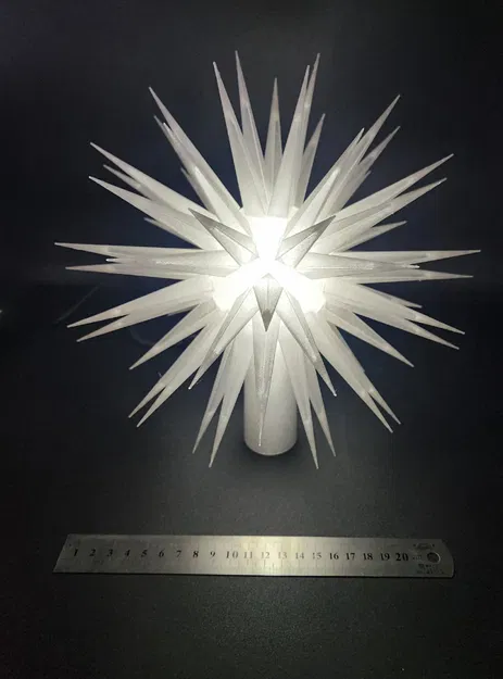 Đồ trang trí đỉnh cây thông Noel có đèn - Image 1