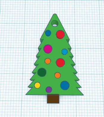 Christmas Tree Pendant - Image 2