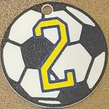 Soccer Ball Earrings/Keychain/Pendant