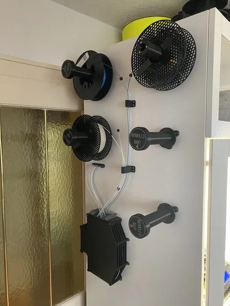 Giá đỡ cuộn dây MMU3 gắn tường, gắn tủ Ikea - Image 3