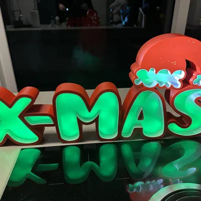 Đèn LED X-MAS in 3D