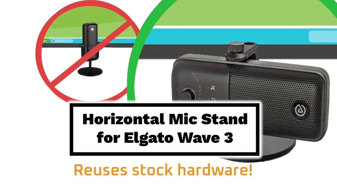 Giá Đỡ Elgato Wave 3 Ngang Cấu Hình Thấp - Image 1