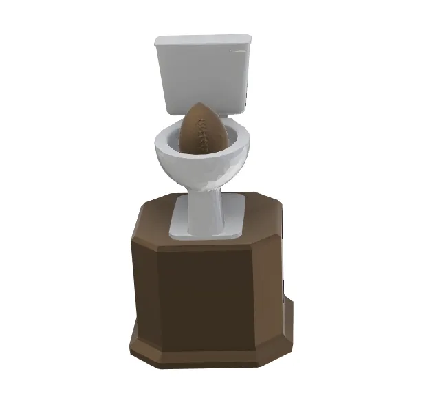 Cúp Cười Cho Đội Thua Giải Bóng Đá Fantasy - Có Các Bộ Phận Tách Rời - Image 1