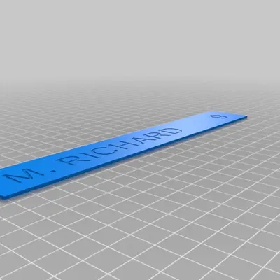 Customizable Hockey Locker Name Plate