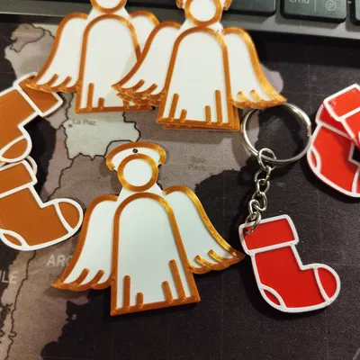 Móc Khóa Giáng Sinh - Đồ Trang Trí - Thẻ Quà Tặng