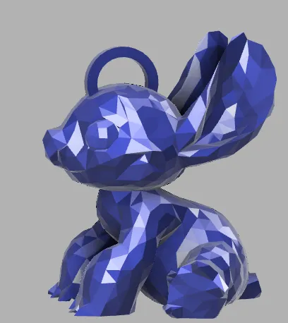 Móc Khóa Stitch Low Poly Trang Trí Cây Thông Noel - Image 1