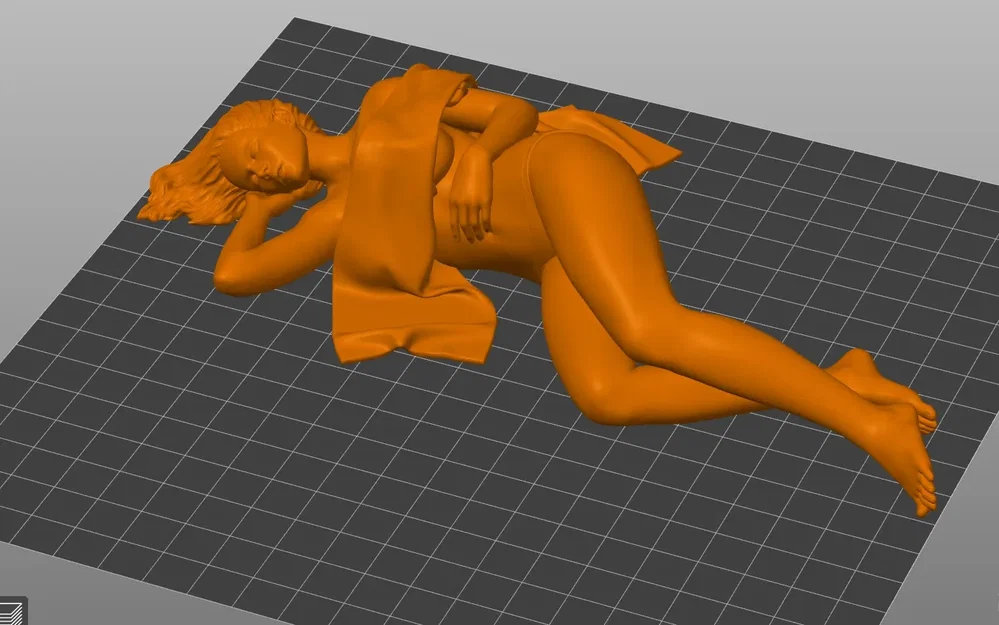 Mô hình 3D Cô gái - Image 3