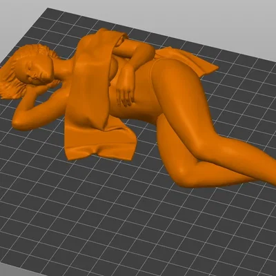 Mô hình 3D Cô gái