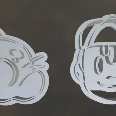 Ness and Mr Saturn Cookie Cutters - EarthBound/MOTHER