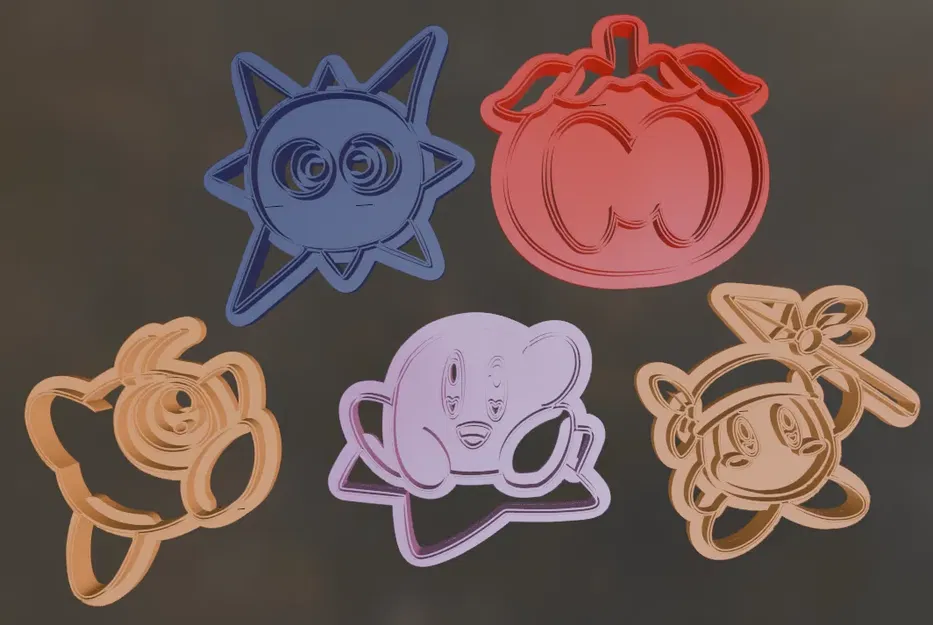 Bộ 5 Khuôn Cắt Bánh Quy - Kirby - Image 1