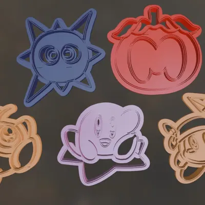 Bộ 5 Khuôn Cắt Bánh Quy - Kirby