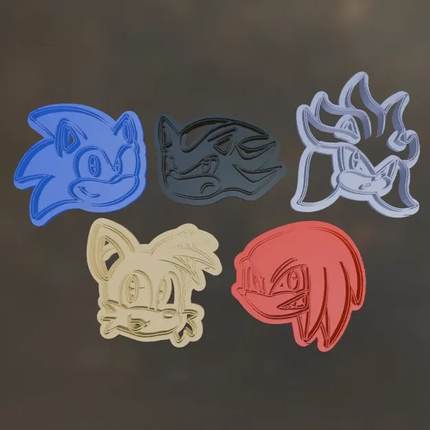 5 Cây Cắt Bánh Quy Bộ 1 - Sonic The Hedgehog - Image 1