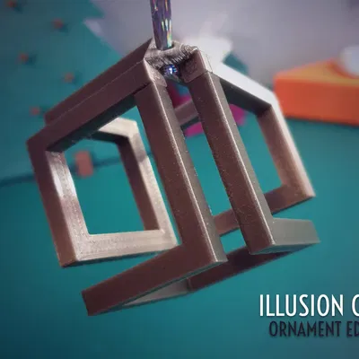 Móc Trang Trí Giáng Sinh Illusion Cube Ornament Edition