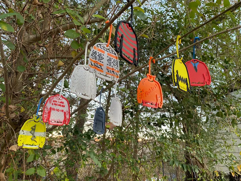 Ugly Christmas Sweater Ornament Decorations - Image 1