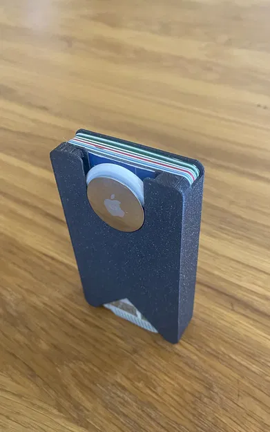 Ví nhỏ gọn có AirTag đựng thẻ, tiền giấy và tiền xu - Image 1