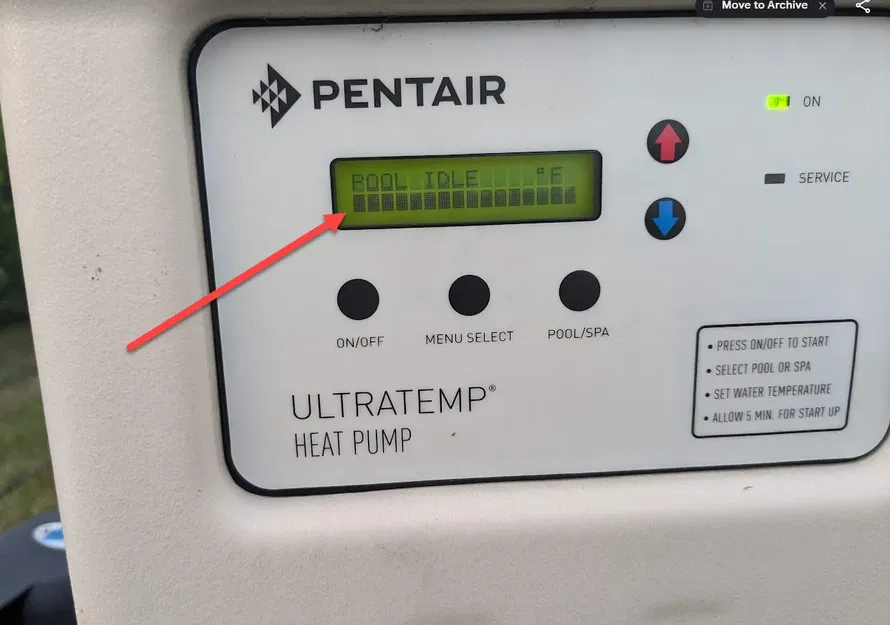 Tấm Che/Chắn Màn Hình Máy Bơm Nhiệt Pentair UltraTemp - Image 2