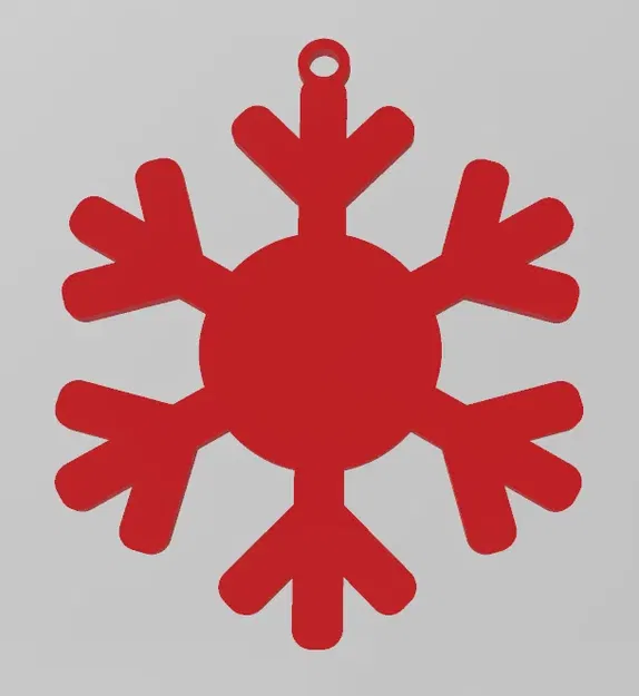 EASY TO PRINT, SNOWFLAKE, CHRISTMAS ORNAMENT 14, ORNAMENTS - Image 1