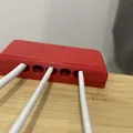 Magnetic cable organizer for desk with clamps - Thumbnail 2