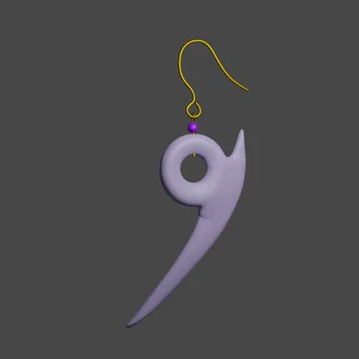 Hoa tai/Bùa hộ mệnh Naruto - Orochimaru (Fan art)