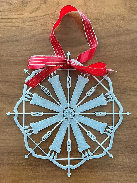 Trang Trí Giáng Sinh Bông Tuyết Chủ Đề Bắn Cung - Image 1