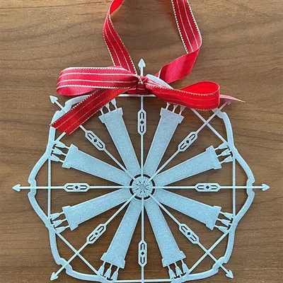 Trang Trí Giáng Sinh Bông Tuyết Chủ Đề Bắn Cung