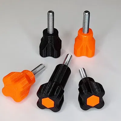 GoPro style thumb screws and handle bar mount