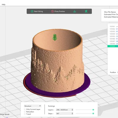 Đồ Trang Trí Đèn LED Phong Cảnh Giáng Sinh Lithophane