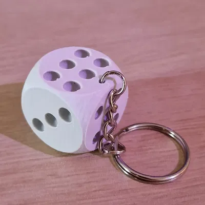 Móc Khóa Xúc Xắc (Dice Keychain)