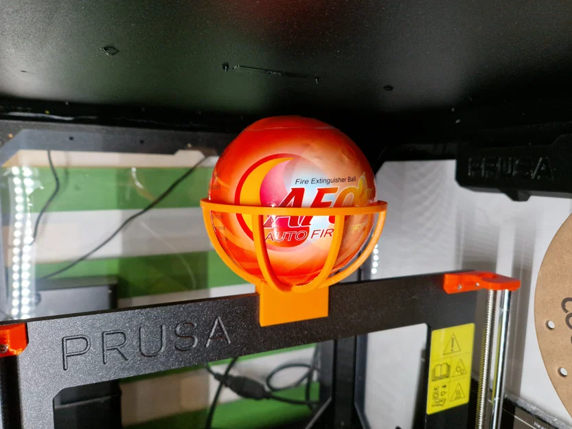 Fire Extinguisher Ball Holder for Prusa Printers - Image 1