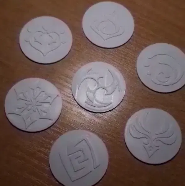 Mẫu Vision Genshin cho Đổ Resin - Image 1