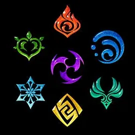 Mẫu Vision Genshin cho Đổ Resin