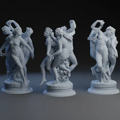 Les Trois Grâces, c. 1872 CE - Tác phẩm điêu khắc kinh điển