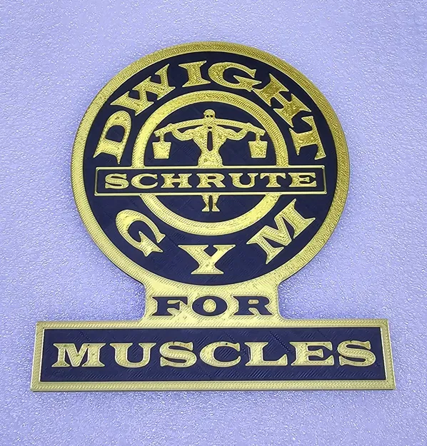 The Office - Dwight Schrute Gym for Muscles (Wall Art/Plaque) - Image 1