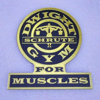 The Office - Dwight Schrute Gym for Muscles (Wall Art/Plaque)