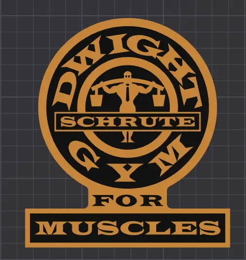 The Office - Dwight Schrute Gym for Muscles (Wall Art/Plaque) - Image 2